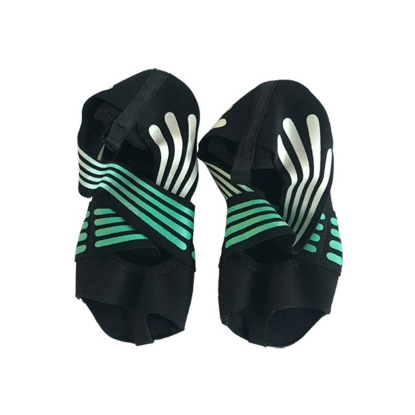 Protiskluzové ponožky na jógu zelená 36