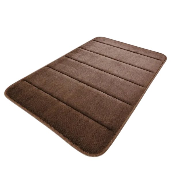 Protišmyková kúpeľňová rohožka 50 x 80 cm z mikrovlákna Mäkká toaletná podložka Rýchla absorpcia vody Prateľná bezpečnostná predložka hnedá