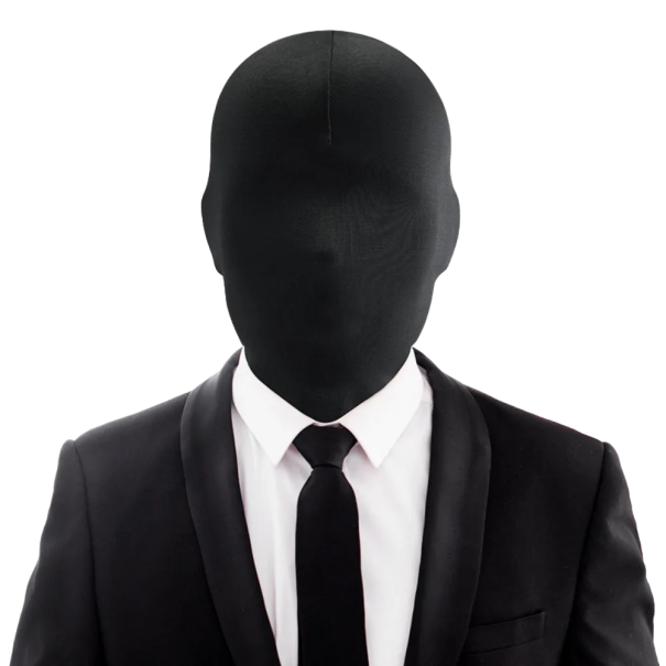 Průhledná černá maska Černá průhledná kukla na halloween Průdušná černá maska Doplněk ke kostýmu 1