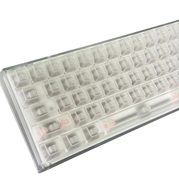 Průhledné klávesy pro numerickou klávesnici blank OEM profil PC transparentní sada keycaps pro mechanickou klávesnici 1