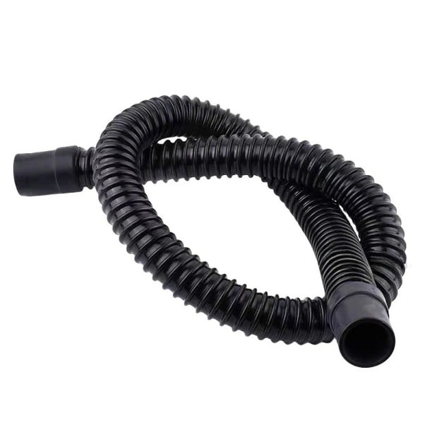 Pružná hadica pre akvárium 40 mm x 1,5 m vstupná a výstupná vodovodná hadica s hadicovými sponami čierna na filtráciu a čerpadlo 1