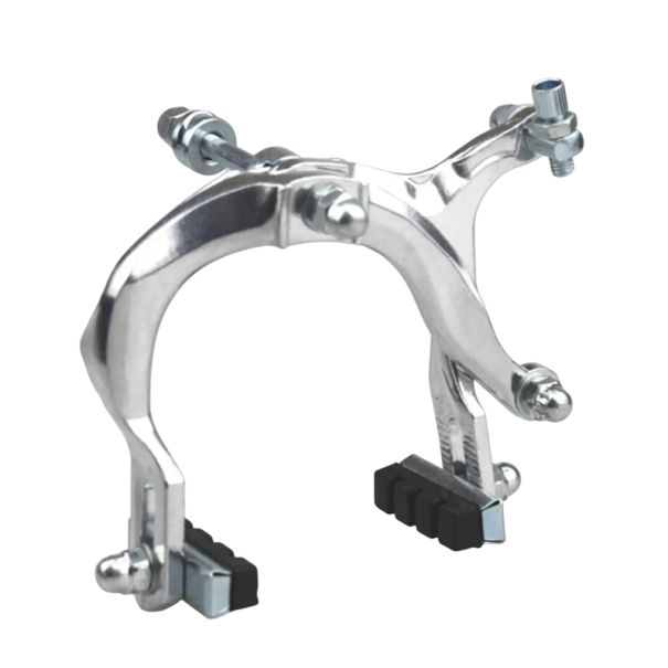 Przedni zacisk hamulcowy do roweru w kształcie C 15 × 10 × 7,5 cm aluminiowa stal srebrna do rowerów szosowych i miejskich 1