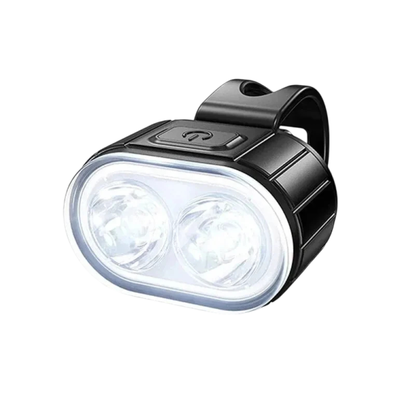 Przednia lampka rowerowa LED, biała, ładowana przez USB, 4 tryby oświetlenia, wodoodporna, IPX5, światło rowerowe zapewniające bezpieczną jazdę w ciemności i deszczu 1