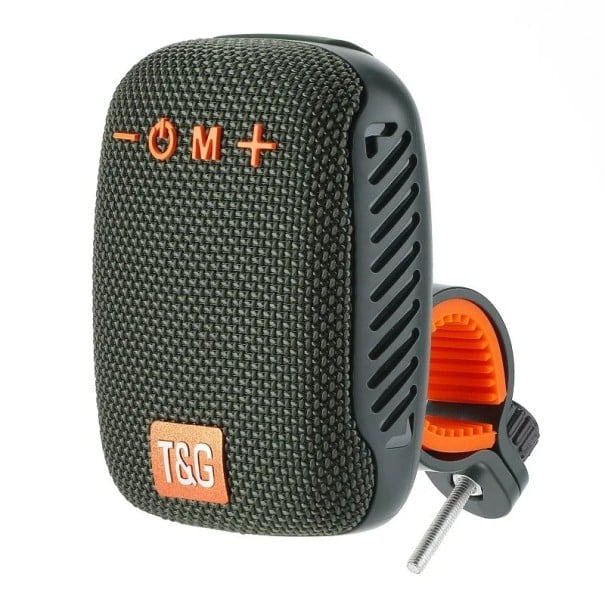 Przenośny głośnik Bluetooth do roweru 100 x 72 x 50 mm Radio FM USB-C wodoodporny wybór kolorów montaż na kierownicy zielony