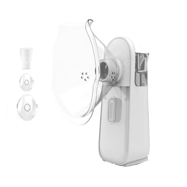 Przenośny nebulizator inhalator z funkcją ładowania i automatycznym czyszczeniem mini atomizer PC silikon USB bateria dla dzieci i dorosłych do inhalacji 1