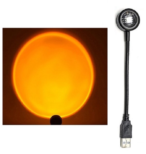 Przenośny projektor słoneczny pomarańczowy