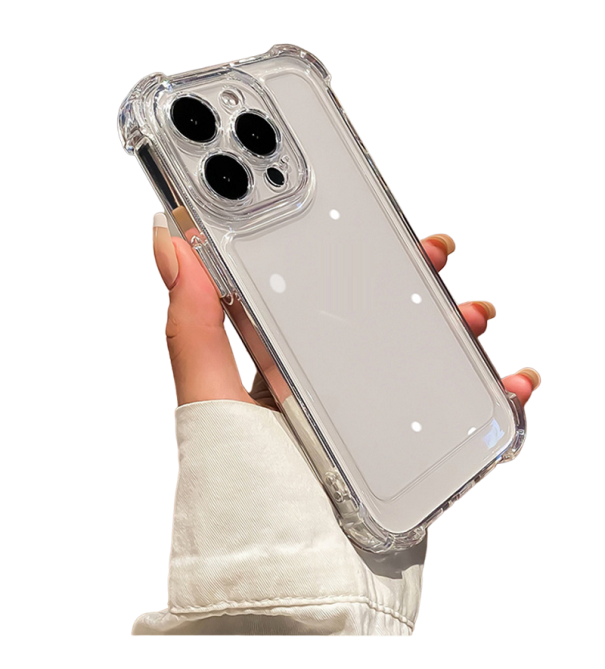 Przezroczysta tylna obudowa do iPhone'a 15 Pro Max przezroczysty