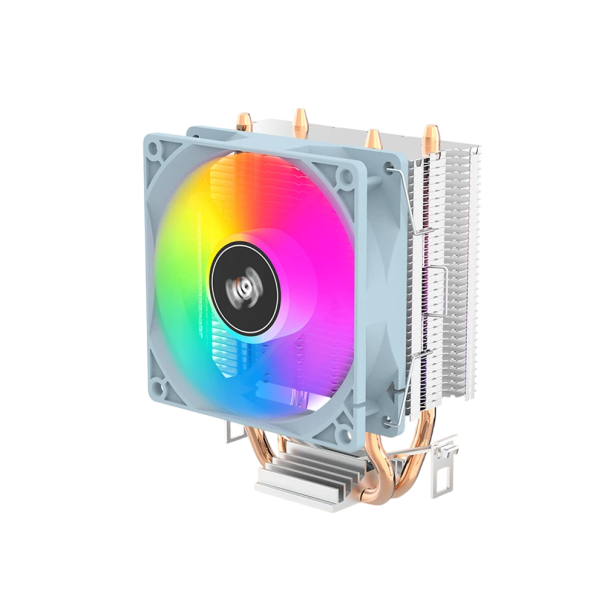 Ψυγείο CPU ICE200PRO Aigo με 2/4/6 heat pipes Αθόρυβος RGB ανεμιστήρας 3PIN PWM συμβατό με Intel 1700 1150 1155 1156 1366 AM2 AM3 AM4 1