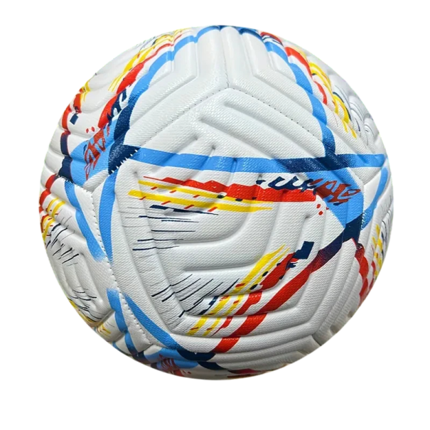 PU Football Size 5 Classic Multicoloured Ball Durable Wear-Resistant Training and Recreational Ball for Children and Adults on All Surfaces 1