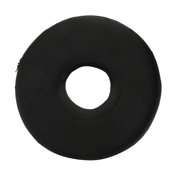 Pude med hul til øret 25 x 6 cm Ortopædisk pude til at sove på siden Pude ved ørepiercing og tryk på øret sort
