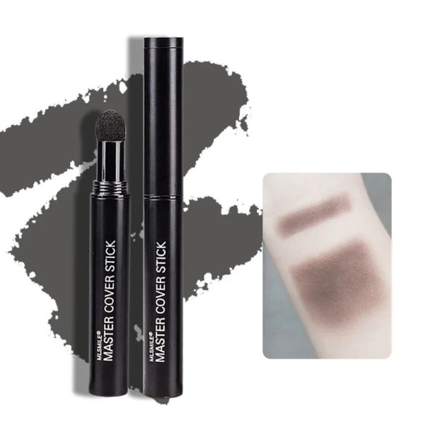 Puder w pisaku do wypełniania linii włosów Korektor narożników Zwiększa objętość włosów Zakrywa prześwitującą skórę Łatwa aplikacja Gray Black