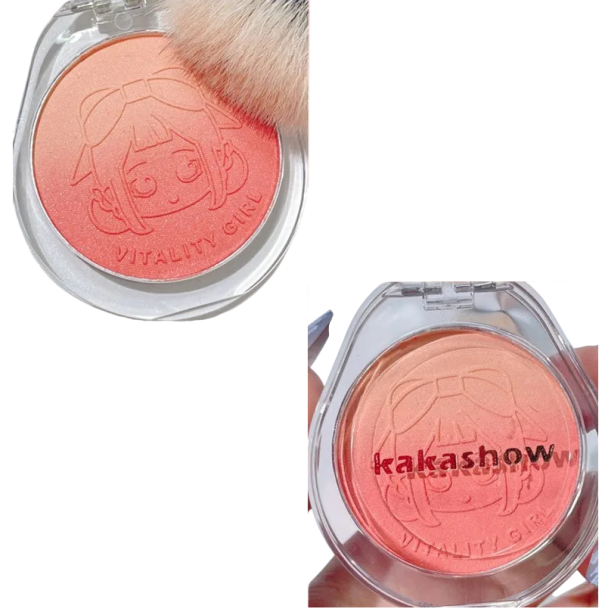 Pudrová tvářenka 4 g Dvojitý gradient Rozjasňující make-up na tváře Jemná lisovaná tvářenka pro zvýraznění rysů obličeje 2