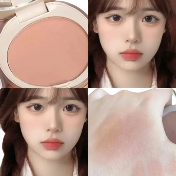 Pudrová tvářenka 6 g Voděodolná dlouhotrvající tvářenka v kulatém kompaktním obalu se zrcátkem Jemný make-up na zvýraznění tváří 5