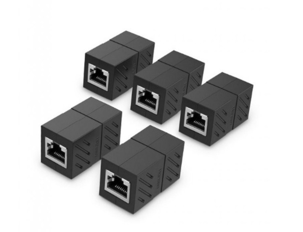 Puente de red RJ45 CAT - 1/5/10 piezas J1586 negro 5 unidades