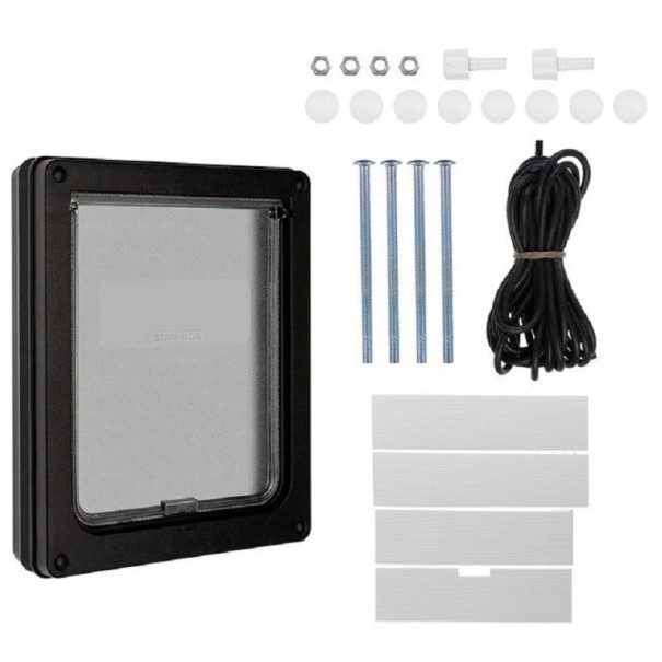 Puerta para perros y gatos T1823 negro S Puerta para perros y gatos T1823 negro S