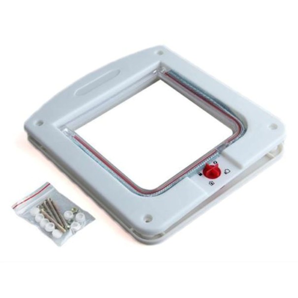 Puerta para perros y gatos T1824 blanco