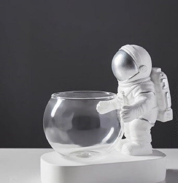 Puesto de flores con iluminación plateado 1