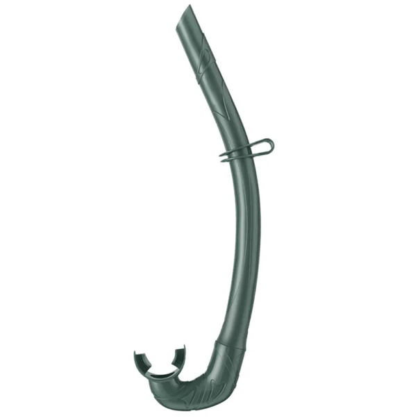 Puha szilikon búvársnorkel 38 cm Snorkel úszáshoz és búvárkodáshoz rugalmas csővel Kényelmes légzés snorkelezés közben sötétzöld