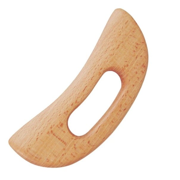 Puinen gua sha -hierontalauta 19x8 cm perinteinen vartalokaapimella varustettu hierontatyökalu painonpudotukseen, lihasten rentoutumiseen 1