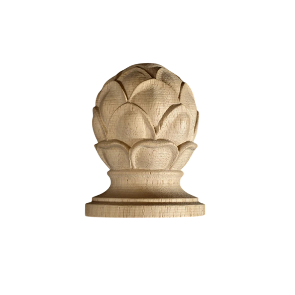 Puinen huonekalujalka koristeellinen kukkakuosi 15x10 cm massiivipuuta vaaleanruskea tuki huonekaluille kunnostukseen ja valmistukseen 1
