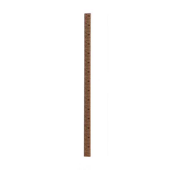 Puinen koristeellinen lista reliefinen aaltoileva kuvio 50×2 cm massiivipuuta luonnollinen ruskea koristeellinen lista huonekaluille ja sisustuselementeille 1