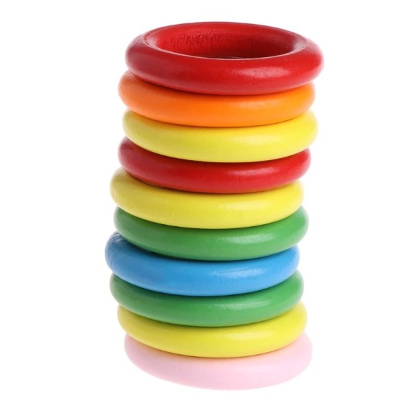 Puiset linnunrenkaat 10 kpl 2 cm