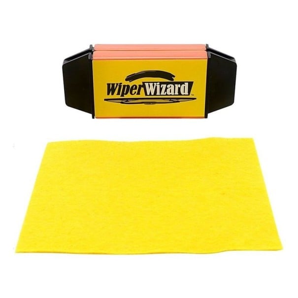 Pulitore e ristrutturatore delle gomme dei tergicristalli per auto Per lame tergicristallo usurate Set con 5 panni in microfibra Plastica e metallo 1