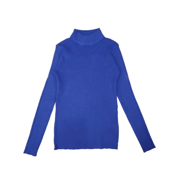 Pull à col roulé femme G202 bleu L