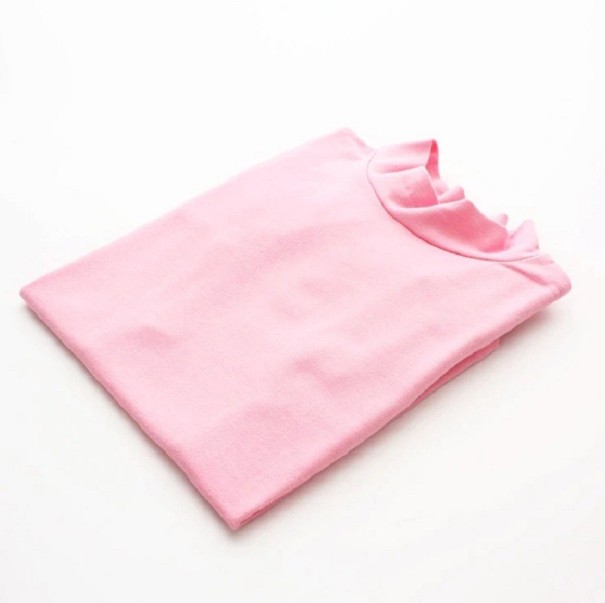 Pull à col roulé pour enfants B1632 rose 9