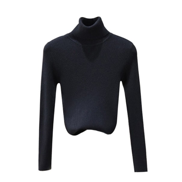 Pull col roulé femme G278 noir