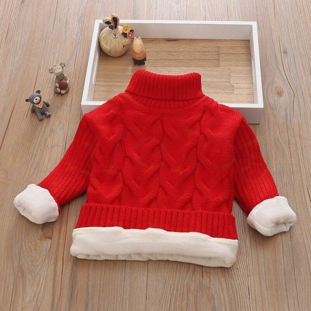 Pull en tricot pour enfants L593 rouge 2 A