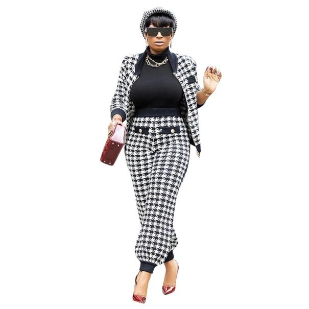 Pull et pantalon pour femmes B1058 blanc S