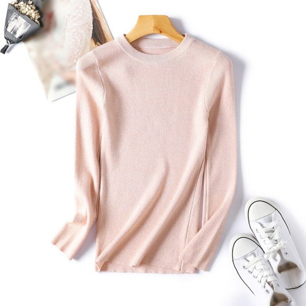 Pull femme A2957 rose clair