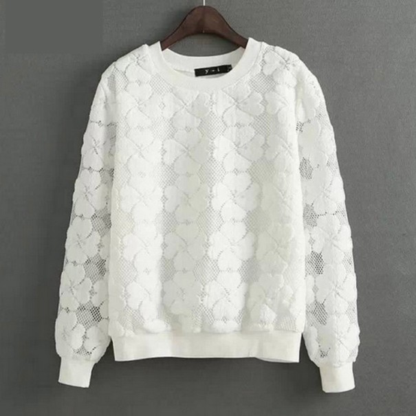 Pull femme blanc M