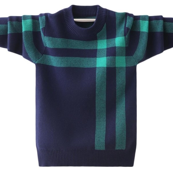 Pull garçon L981 vert 13