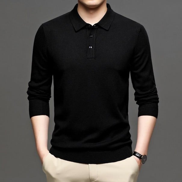 Pull homme avec col F244 noir XS