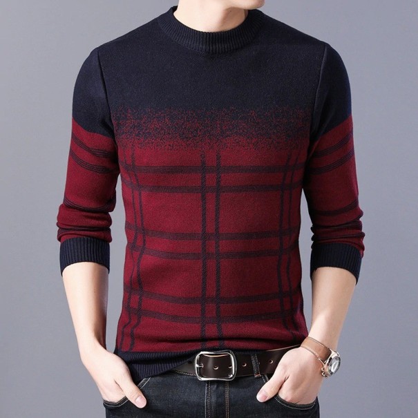 Pull homme F224 rouge foncé XS