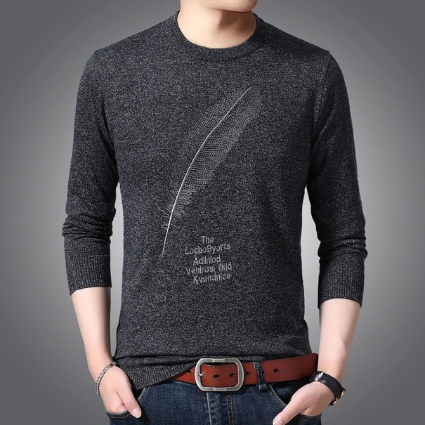 Pull homme F276 gris foncé S