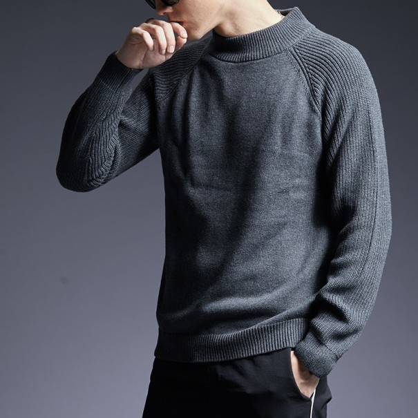 Pull homme F282 gris foncé S