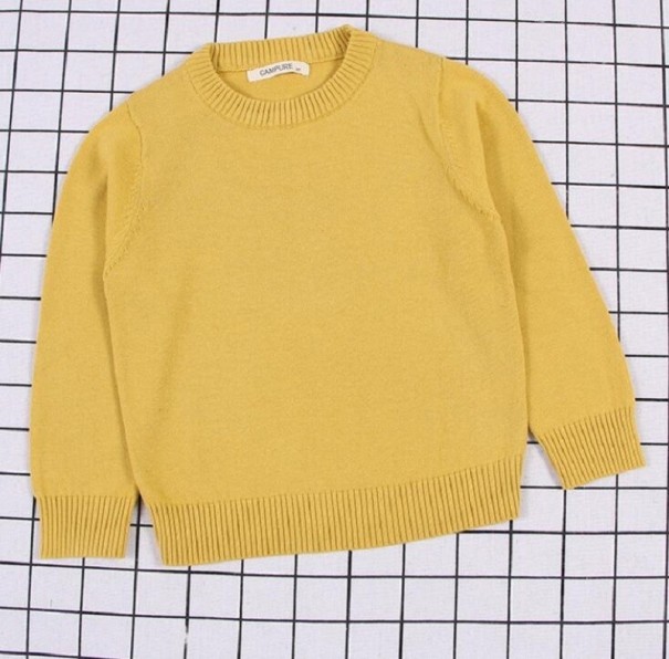 Pull pour enfant L623 jaune foncé 6