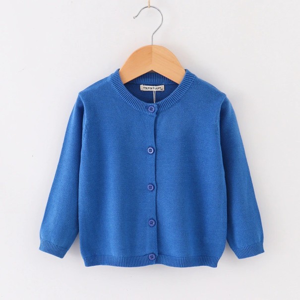 Pull pour enfants à boutons L592 bleu 4