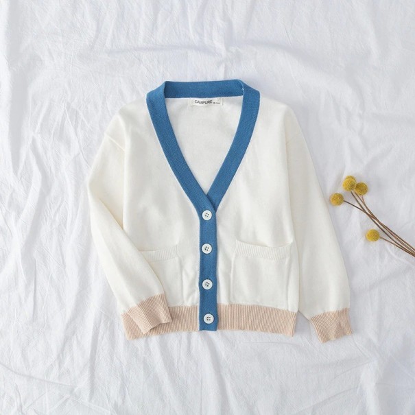 Pull pour enfants L661 blanc 6-12 mois