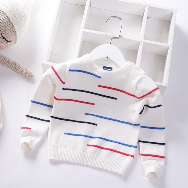 Pull pour enfants L671 blanc 5