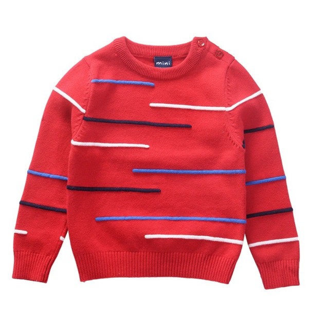 Pull pour enfants L671 rouge 6-12 mois