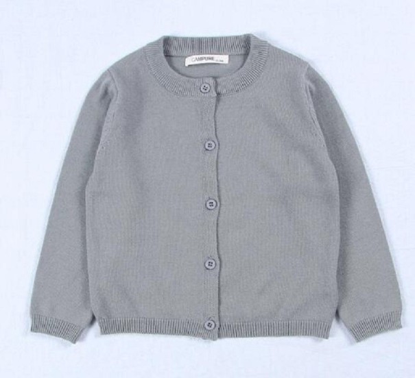 Pull pour fille L645 gris 3