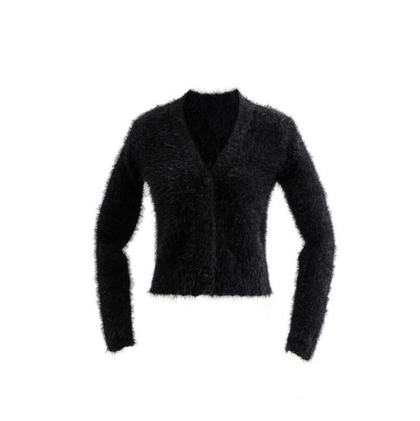 Pullover curto feminino A2193 preto M