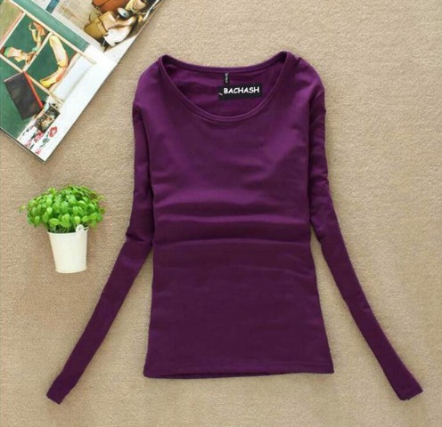 Pullover feminino em várias cores roxo