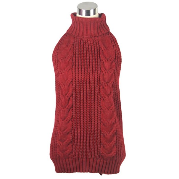 Pullover-Minikleid für Damen mit freiliegendem Rücken weinrot