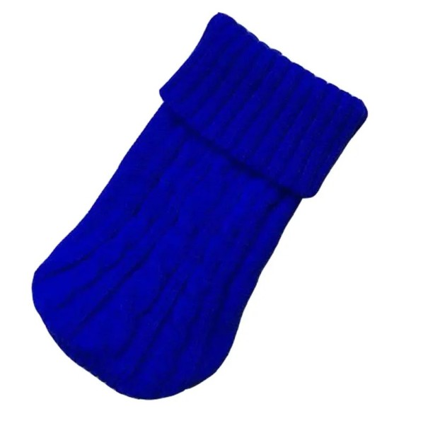 Pulover pentru câini 6 - 9 kg Pulover tricotat pentru câini mijlocii Îmbrăcăminte caldă de iarnă Material confortabil și elastic Protecție de toamnă și iarnă împotriva frigului Design elegant albastru