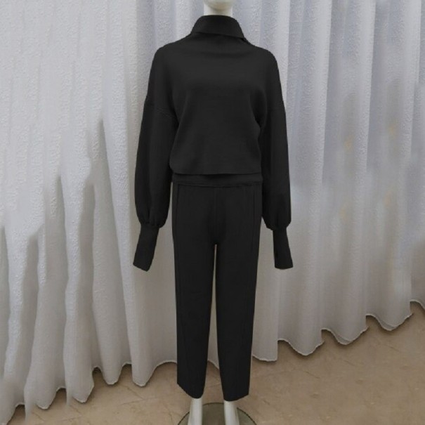 Pulover și pantaloni pentru femei B1043 negru M